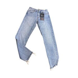 Levis Premium Wedgie Fit High-Rise Tapered Leg Jeans For Women Size 24 Light Was